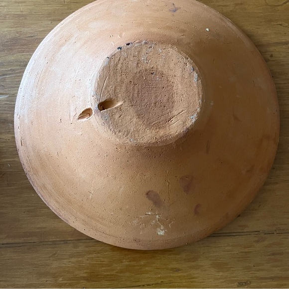 Stunning Vintage Ukrainian Handmade Terracotta Pottery Bowls - Picture 6 of 7